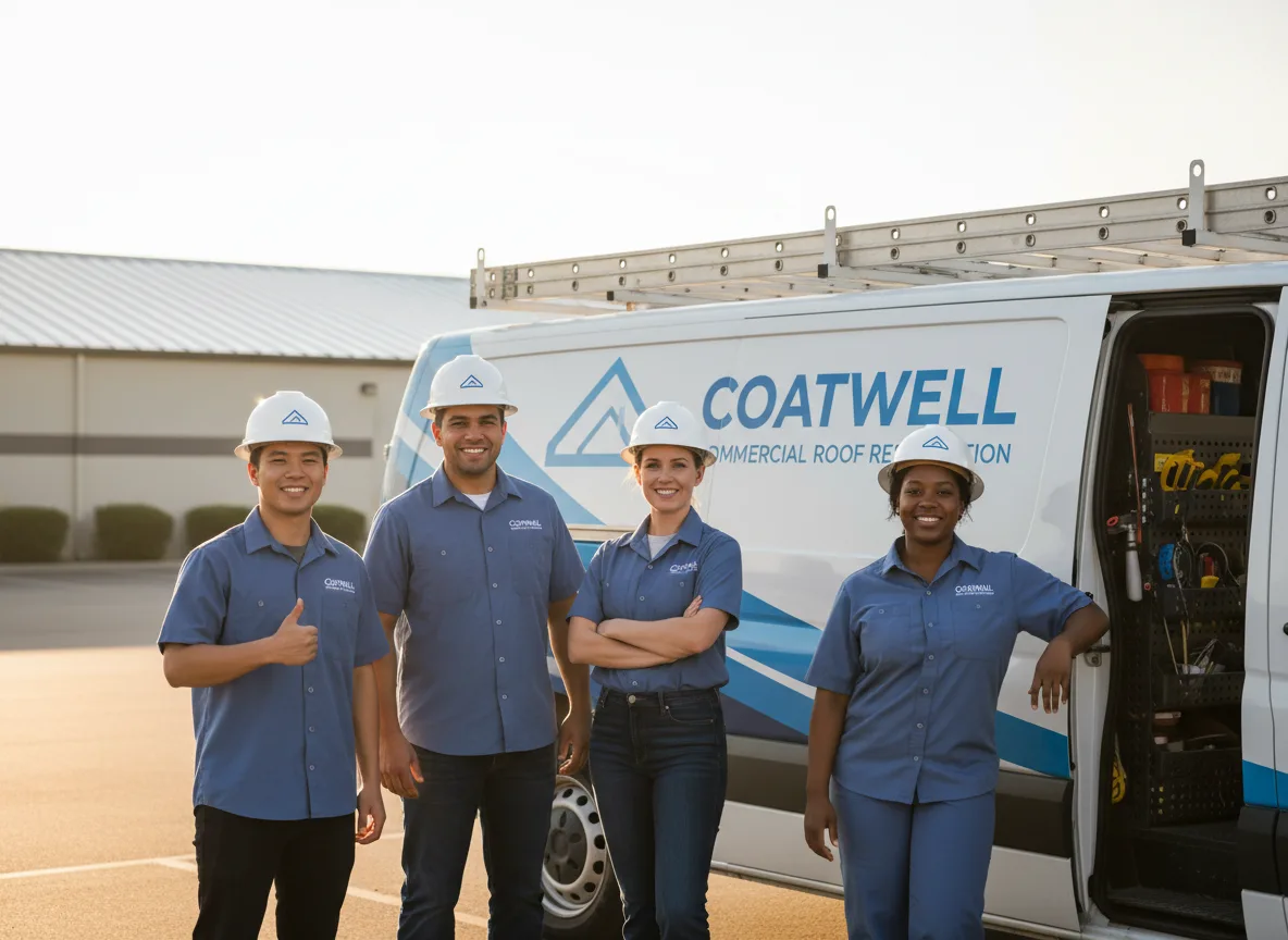 Commercial roof coating company in Granby, MA